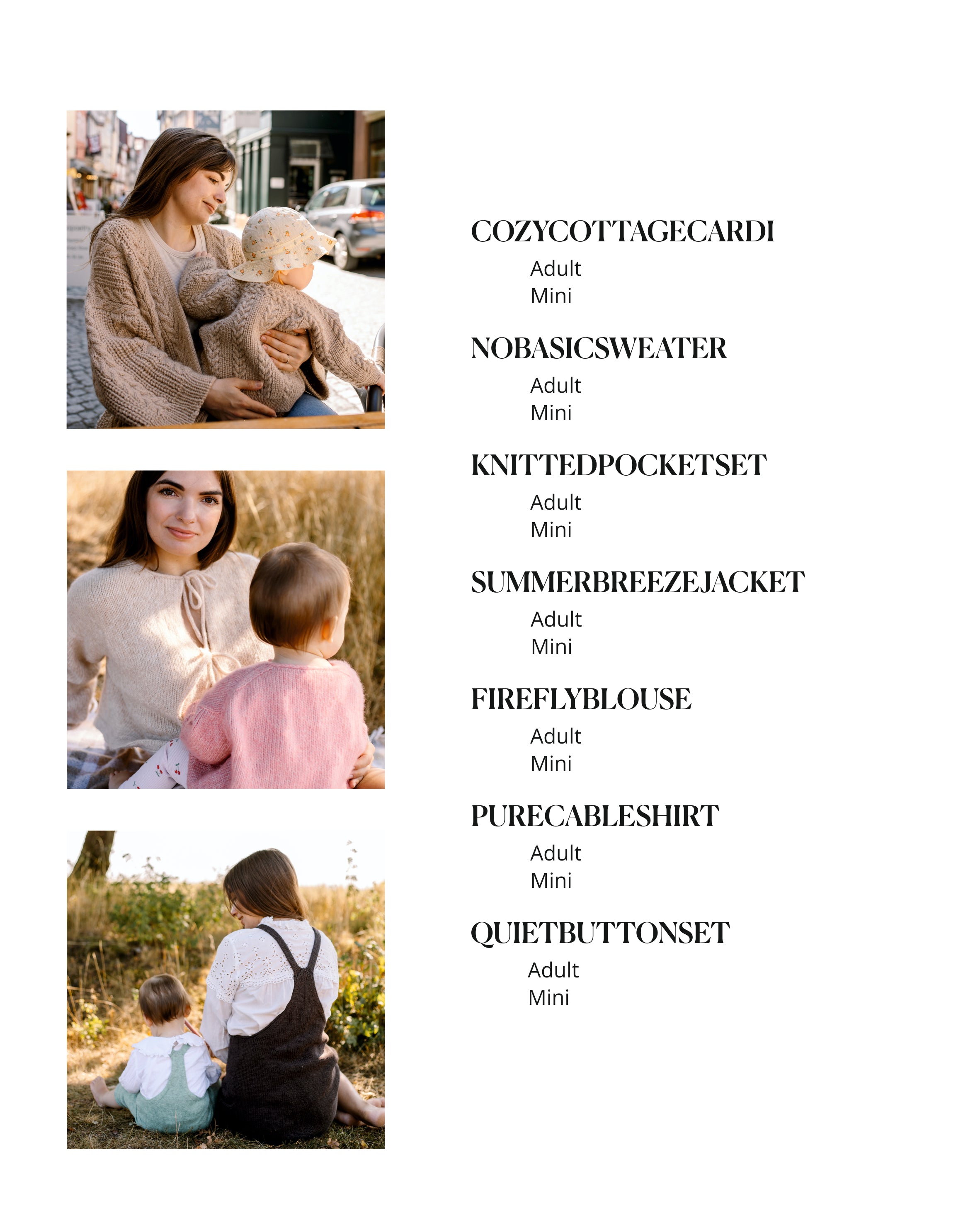 MIRROR KNITS - One for Mini, One for Me