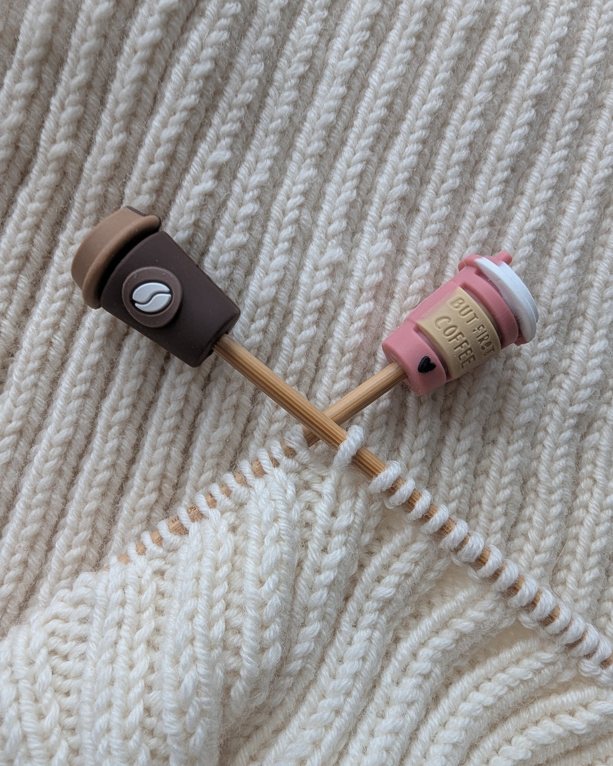 Coffee cup stitch stoppers
