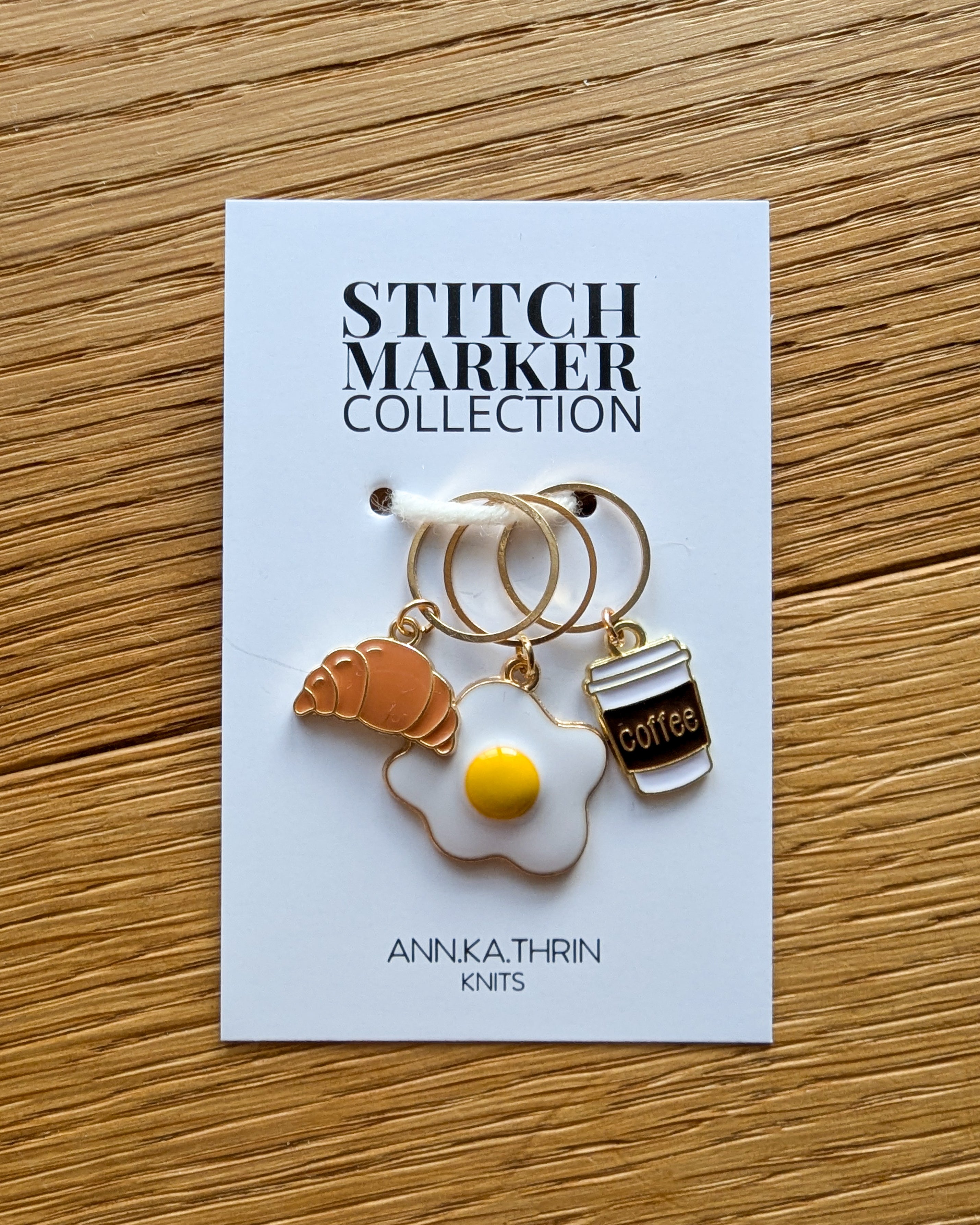 BREAKFAST stitch marker set