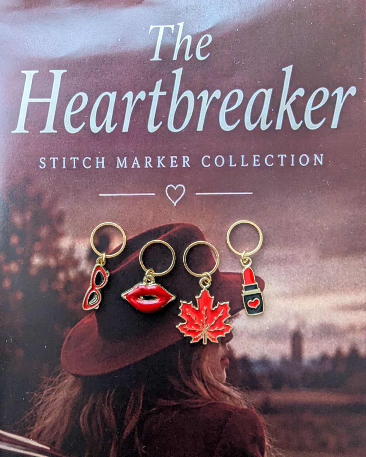 The Heartbreaker stitch marker set