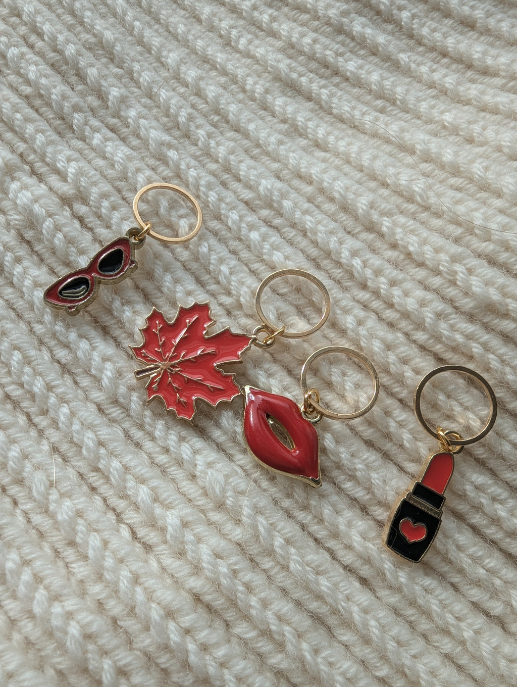 The Heartbreaker stitch marker set