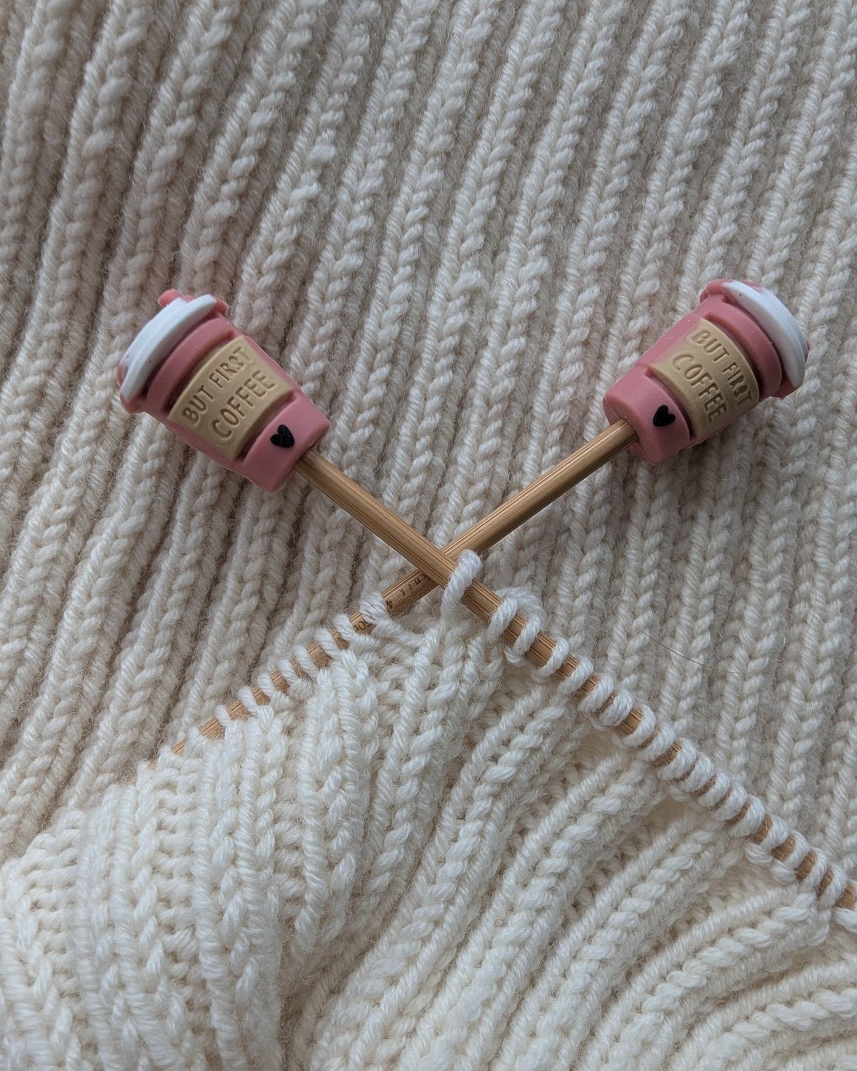 Coffee cup stitch stoppers