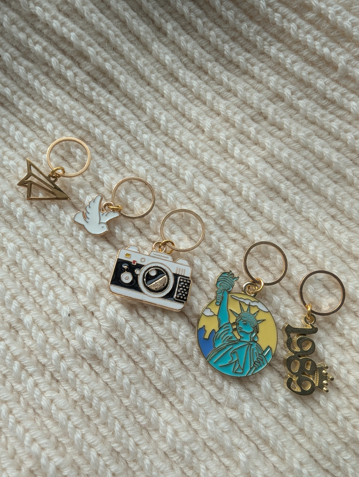 The City Girl stitch marker set