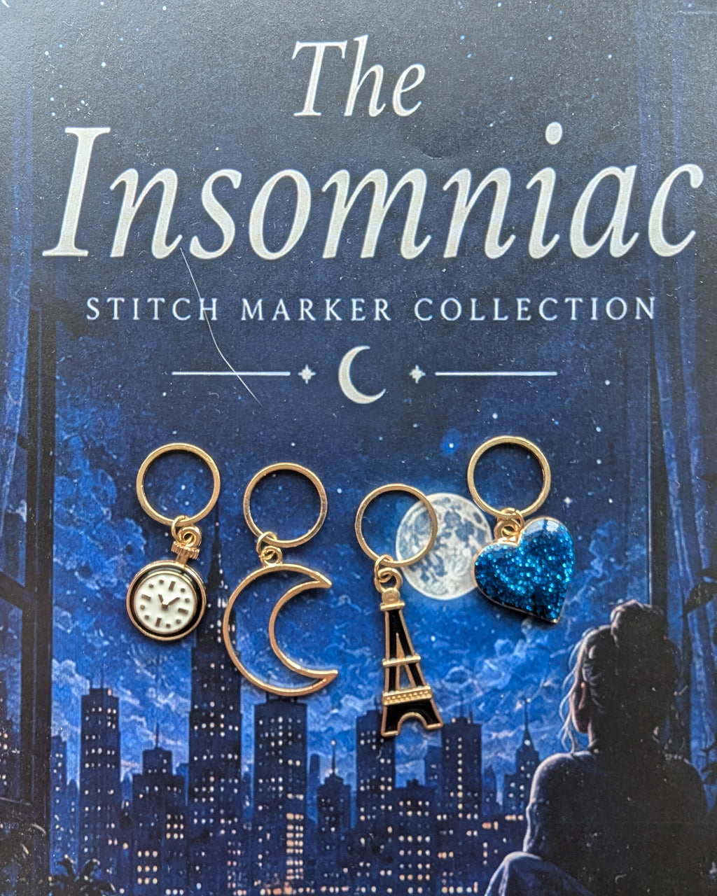 The Insomniac stitch marker set