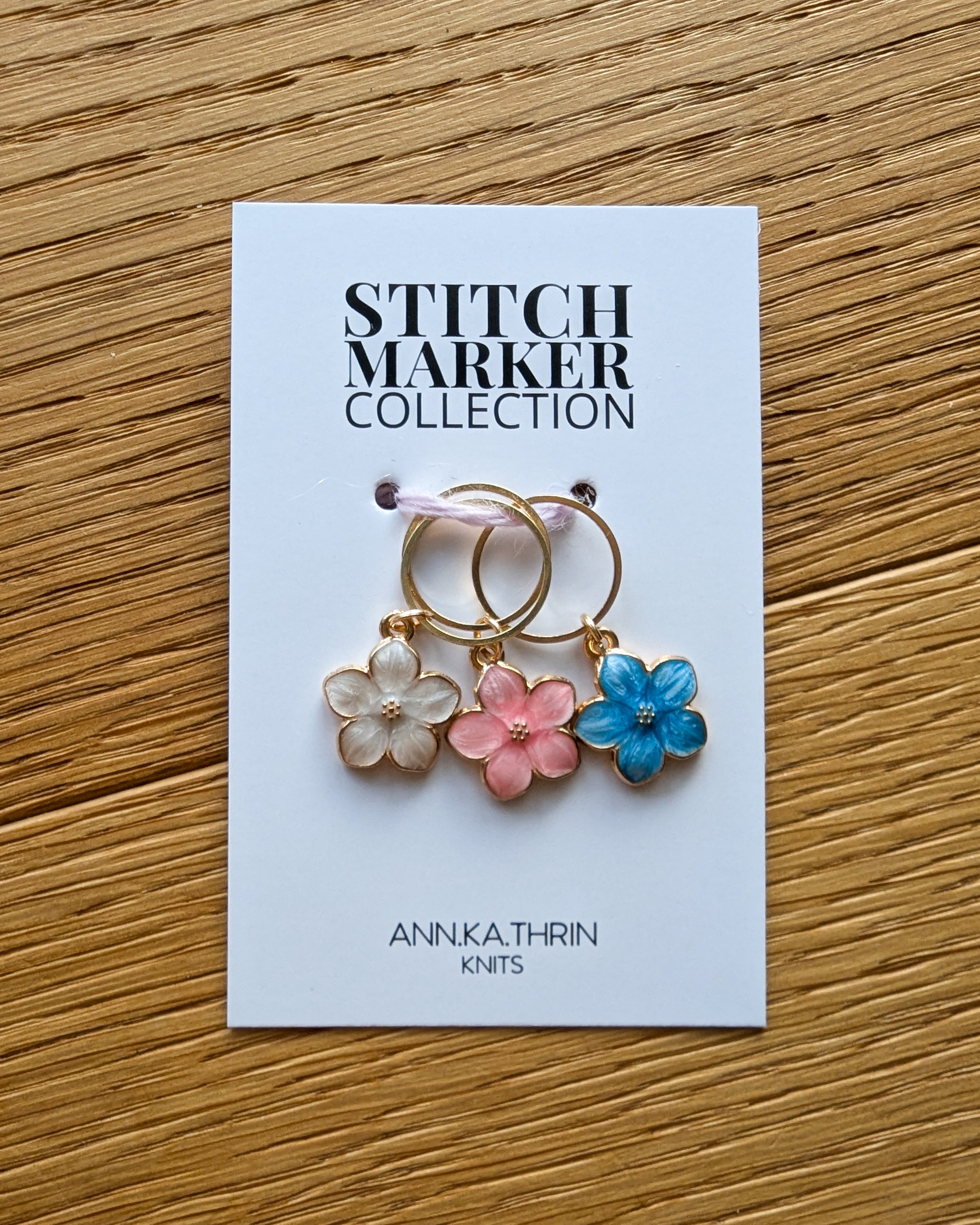 CHERRY BLOSSOM stitch marker set
