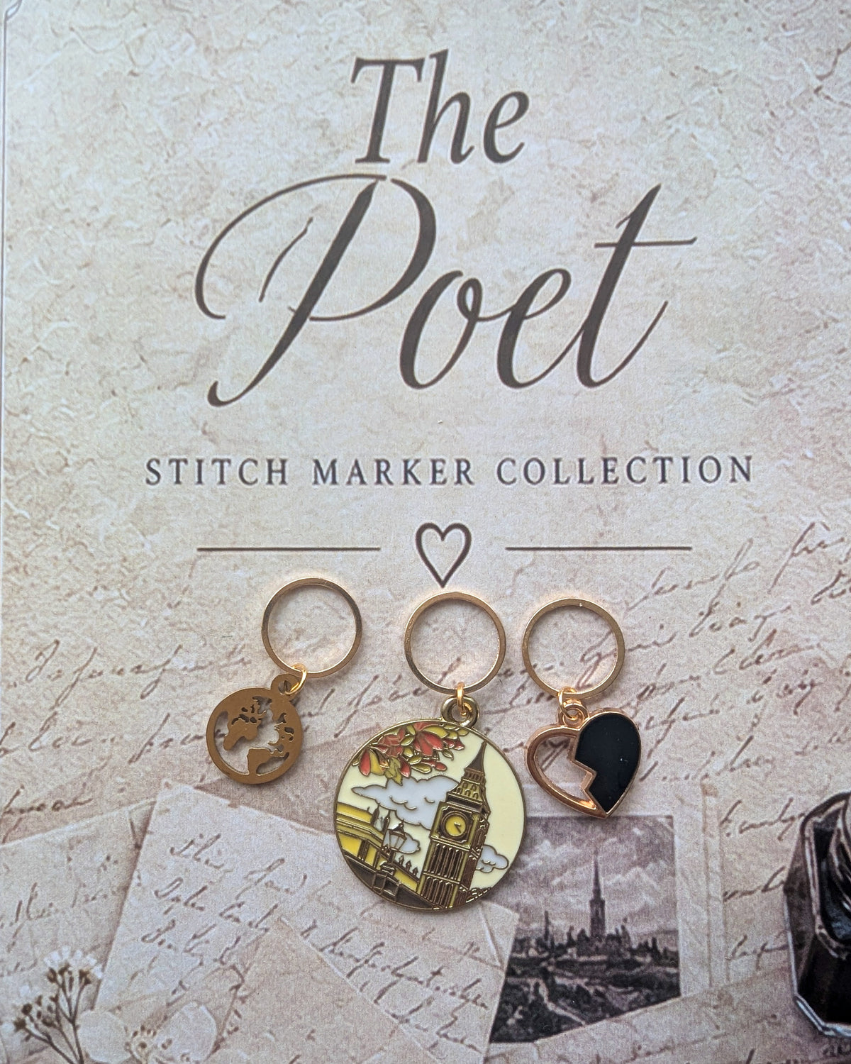 The Poet stitch marker set