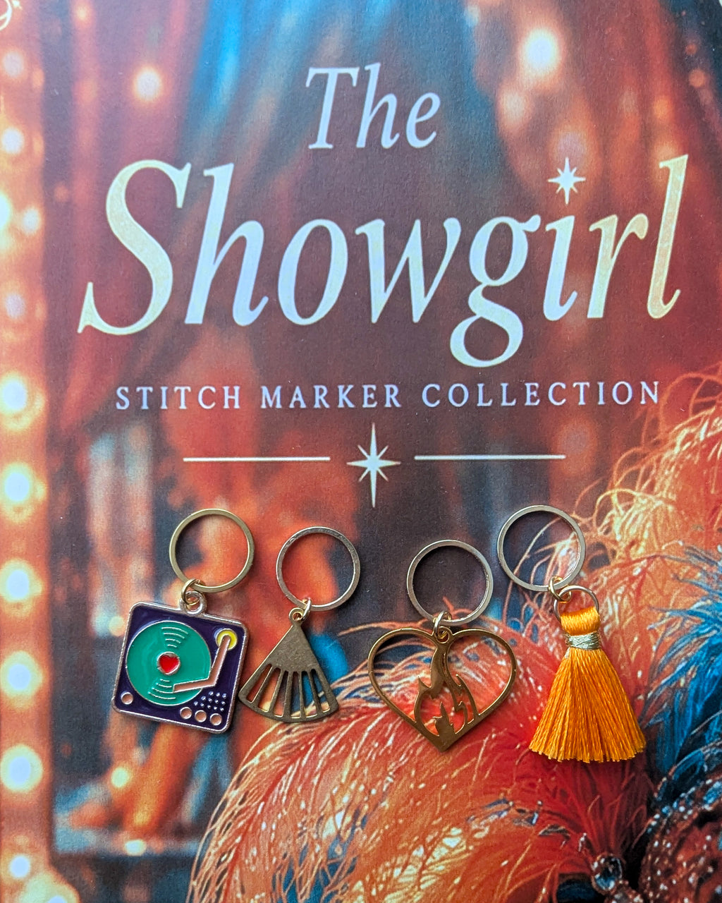 The Showgirl stitch marker set